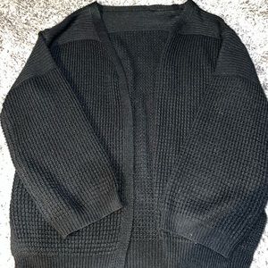 Black long cardigan